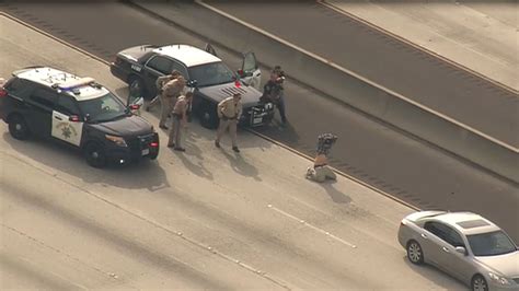 CHP pursuit ends on I-8; K-9 released